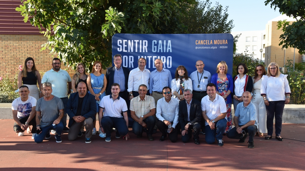 O candidato Joaquim Ferreira da Silva, de Oliveira do Douro, com a sua equipa
