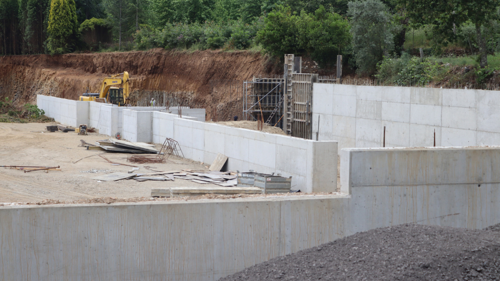 Progresso das obras do estádio