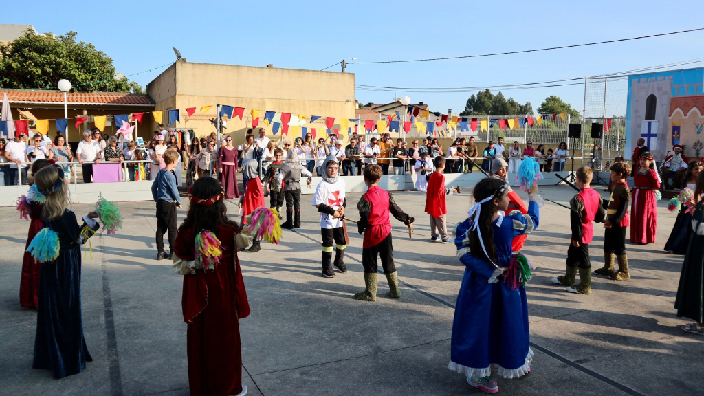 Espetáculo na feira medieval