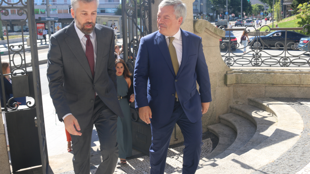 Pedro Nuno Santos em Gaia, como ministro, em julho de 2022.