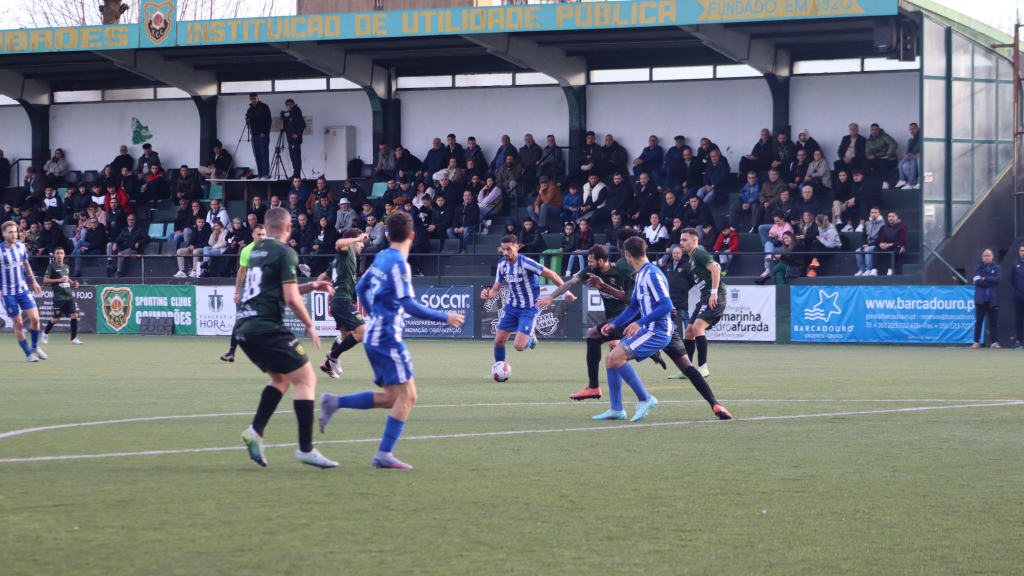 Na primeira volta, o Oliveira do Douro venceu em Coimbrões por 0-1
