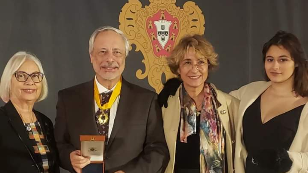 David Rodrigues com família durante a cerimónia