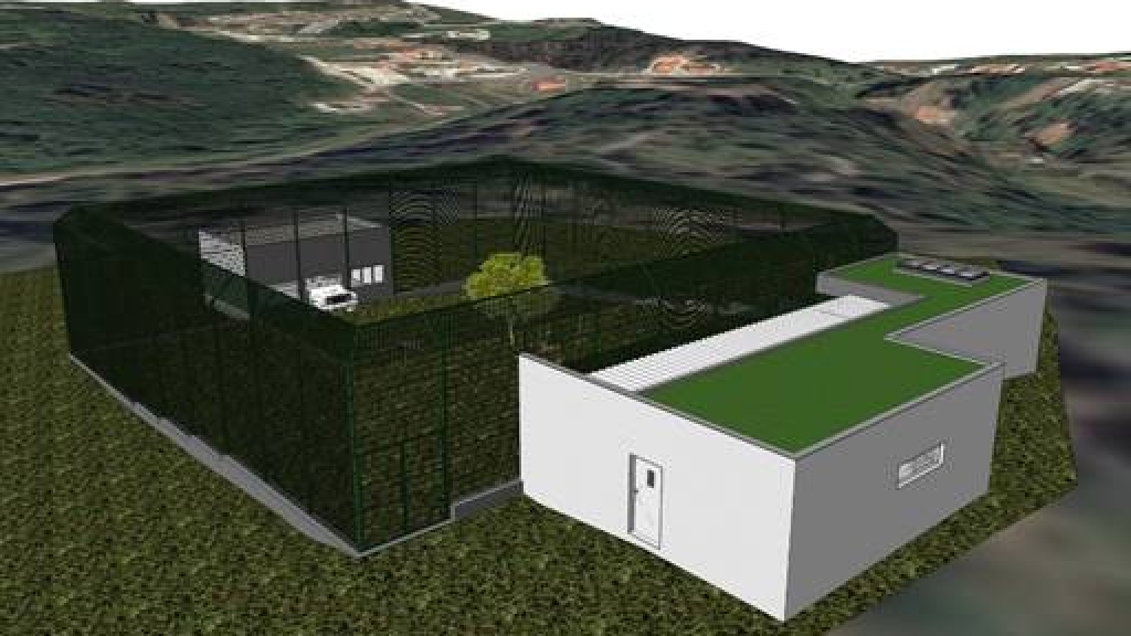 Imagem em 3D no novo cercado para os linces ibéricos