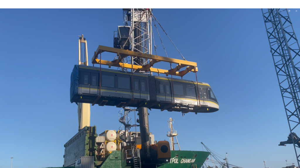 Metro a ser descarregado