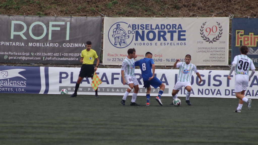 Na primeira volta, o Grijó venceu o Arcozelo por 2-1.