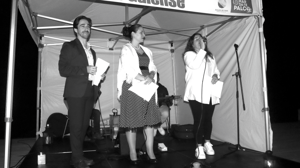 Pedro Ferreira, Joana Lopes e Diana Cardoso no momento final