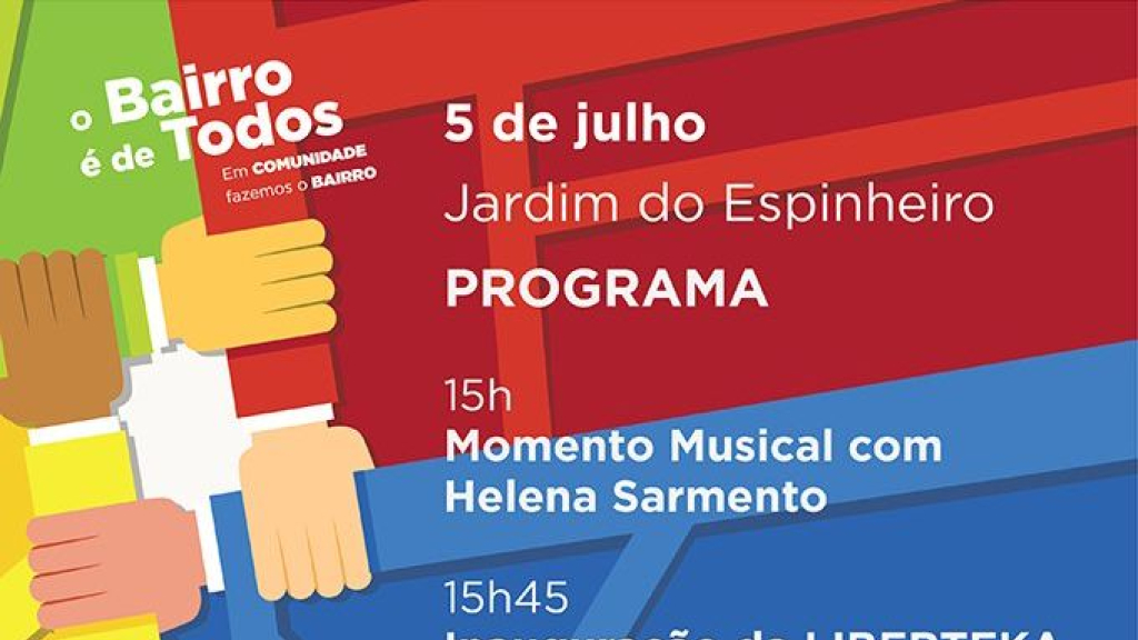 Cartaz da iniciativa O Bairro é de Todos